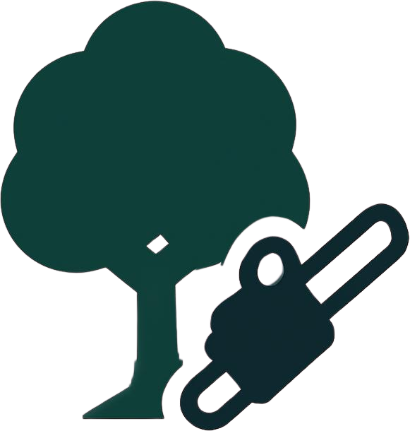Tree Removal Auckland logo &ndash; tree and chainsaw